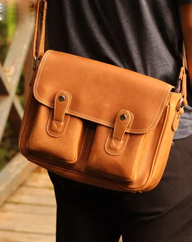 Stylish Bags With Discounts [ On Sale ] Vintage Leather Messenger Bags Cool Travel Messenger Bag Shoulder Bag for Men