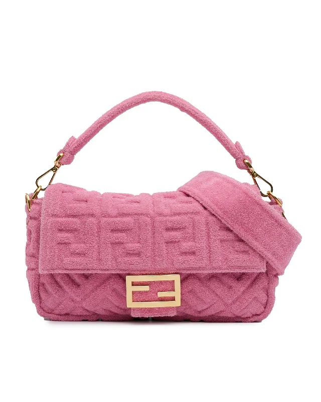 Designer Bags For Luxury Collectors Terry Cloth Satchel with Detachable Strap and Flap Closure