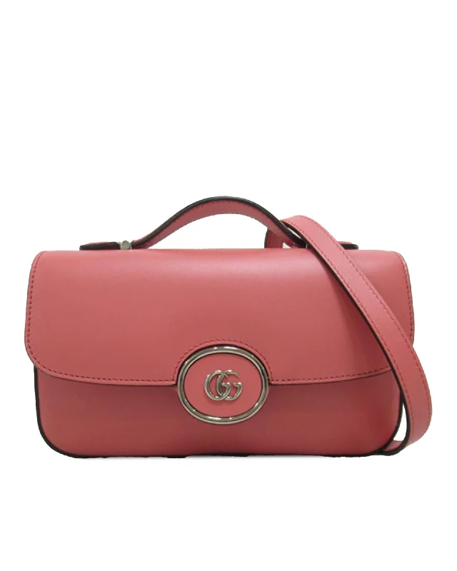 Active Lifestyles Leather Mini Satchel with Adjustable Strap and Push Lock Closure