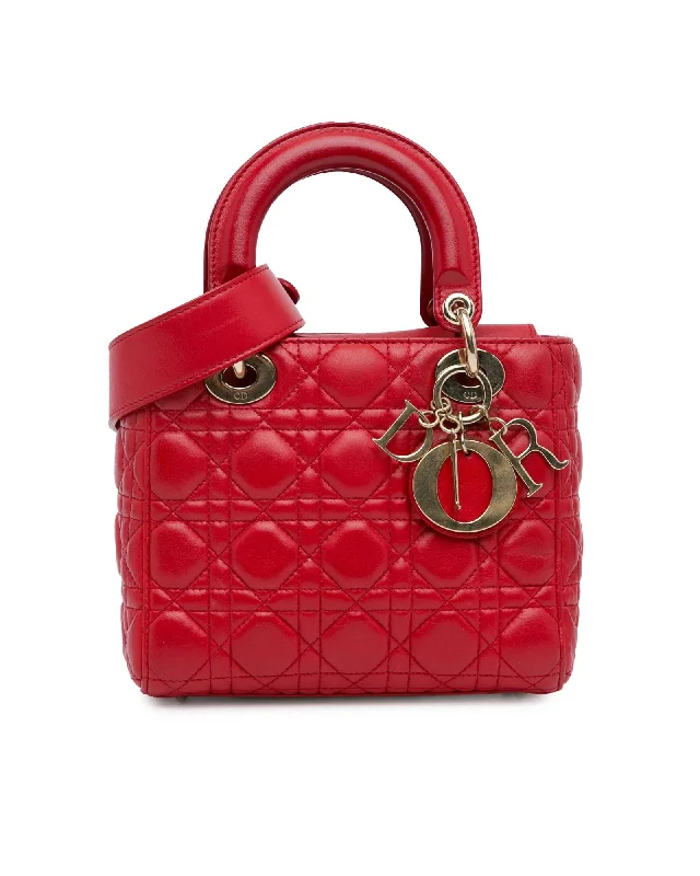 Sporty Bags For Active And Athletic Lifestyles Lambskin Quilted Lucky Badges Lady Dior Bag