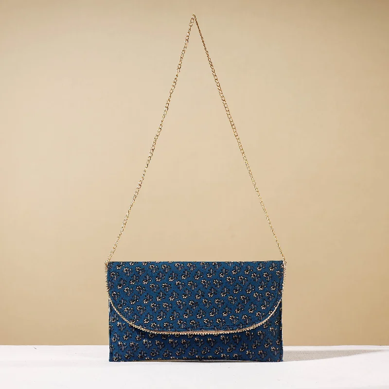 Scratch-Resistant And Luxury Sale Bags Blue - Marudhara Printed Sling Clutch Wallet