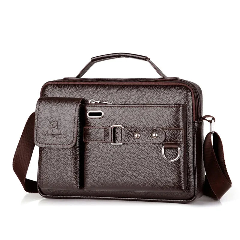 Spacious Bags With Holiday Promotions Executive Classic Leather Messenger Bag