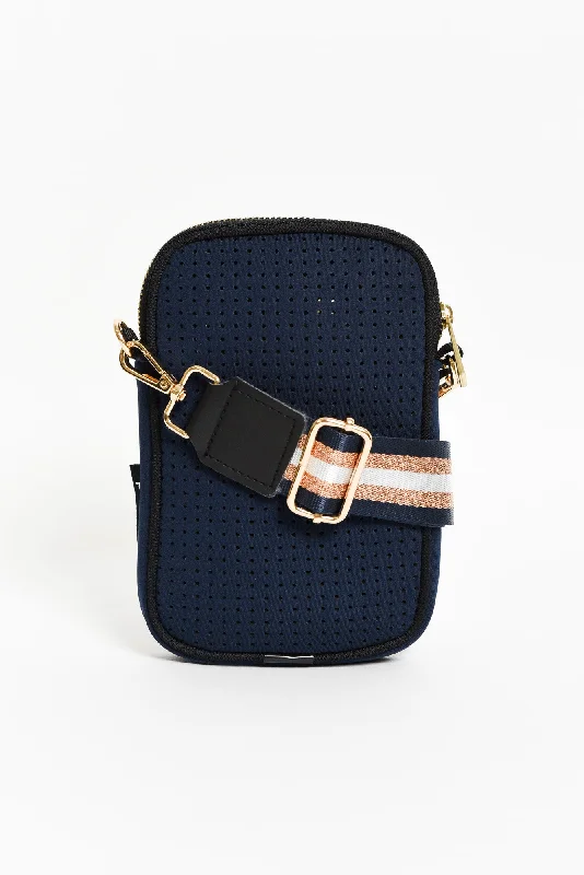 Cyber Monday Discounts On Bags Anella Navy Neoprene Phone Bag