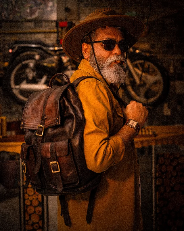 Flash Sales On Premium And High-Quality Bags Art N Vintage Samba : Real Leather Brown Backpack