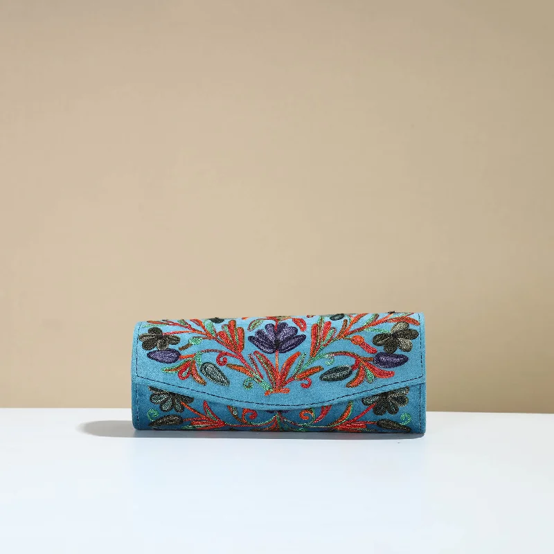 Bags For Playful And Chic Styles Authentic Kashmiri Crewel Embroidery Velvet Clutch 27