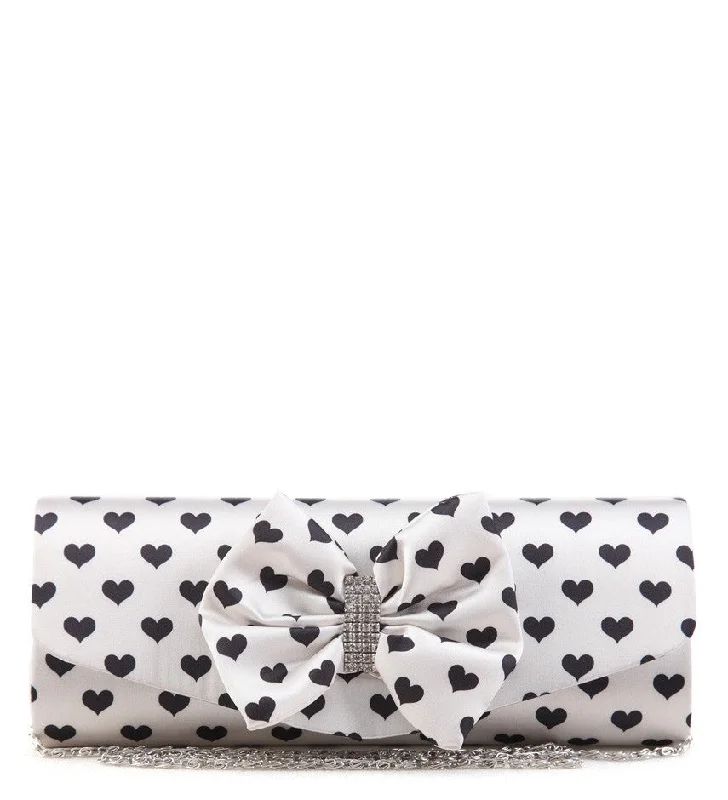 Inspired Bags For Timeless Elegance Bag Envy Xena White Diamante Satin Clutch Bag