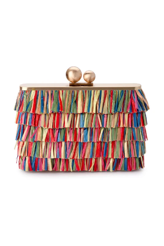 Eco-Friendly Bags With Discounts Carlita Multi Fringe Clutch