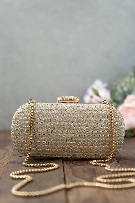 Seasonal Clearance Bags For Summer Champagne Capsule Clutch