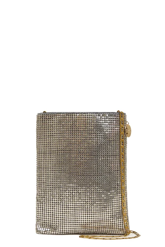 Vibrant Bags With Discounts Poche in Silver Chainmail