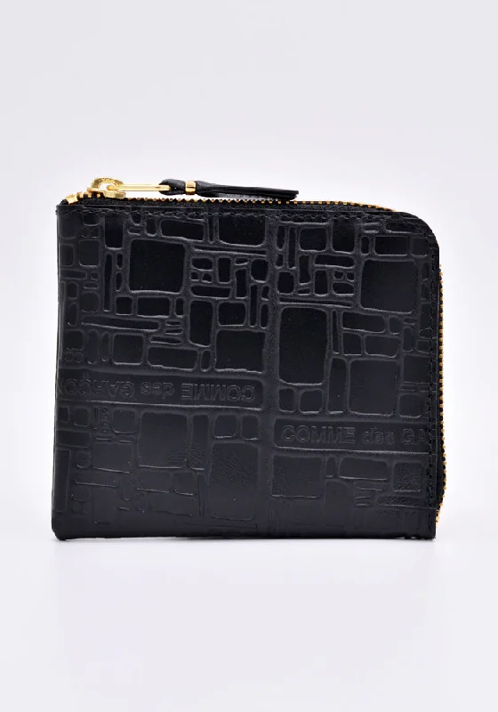 Black Friday Deals On Stylish Handbags COMME DES GARCONS SA3100EL LOGOTYPE ZIP WALLET BLACK