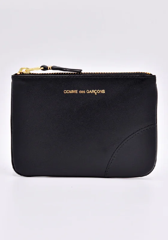 Romantic Valentine's Day Bags With Promotions COMME DES GARCONS SA8100 TOP ZIP WALLET CLASSIC BLACK