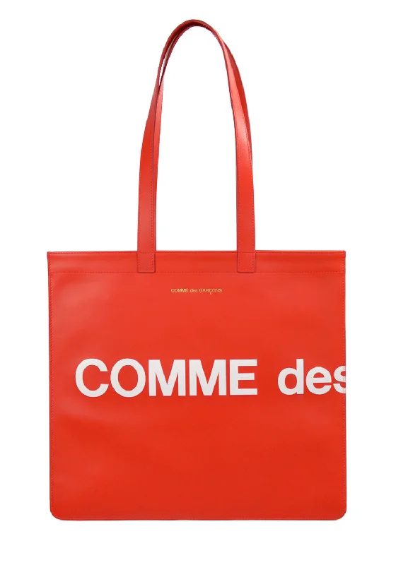 Bag Deals COMME DES GARCONS SA9001HL UNISEX LOGO TOTE BAG RED