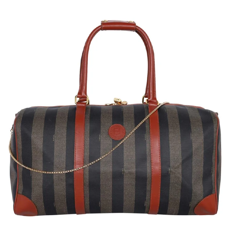 Party Bags For New Year's Eve And Special Occasions Zucca Striped Duffle Weekend Travel Bag (Authentic Pre-owned)