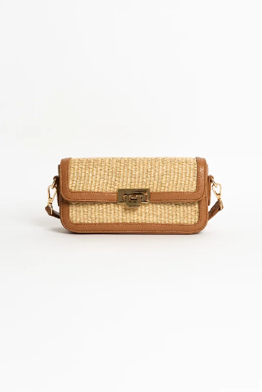 Anti-Theft And Budget-Friendly Bags Hattie Natural Weave Crossbody Bag