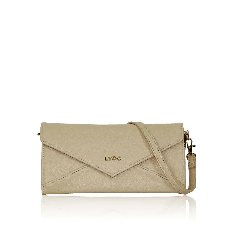 Affordable Bags For College Students On Sale LYDC Catalina Cream Envelope Clutch Bag