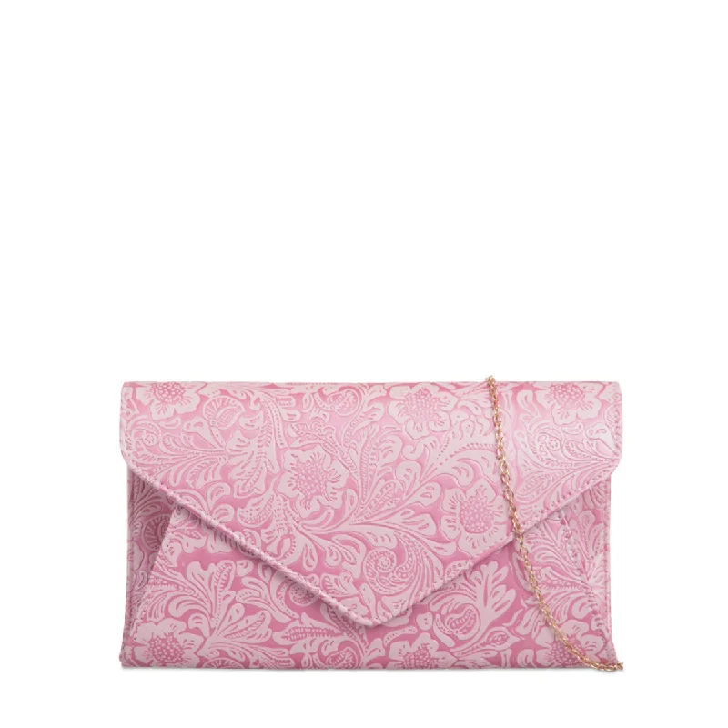 Lightweight Bags With Clearance Prices Marcela Pink Baroque Envelope Clutch Bag