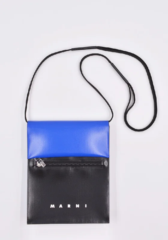 Everyday Bags For Work, School, Or Errands MARNI SBMQ0036A0  SHOPPING BAG BLUE/BLACK