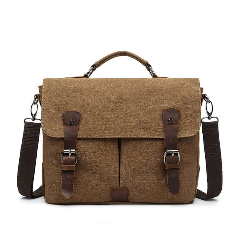 Urban Style Men's Canvas Laptop Messenger Bag - Fits 13" Laptop