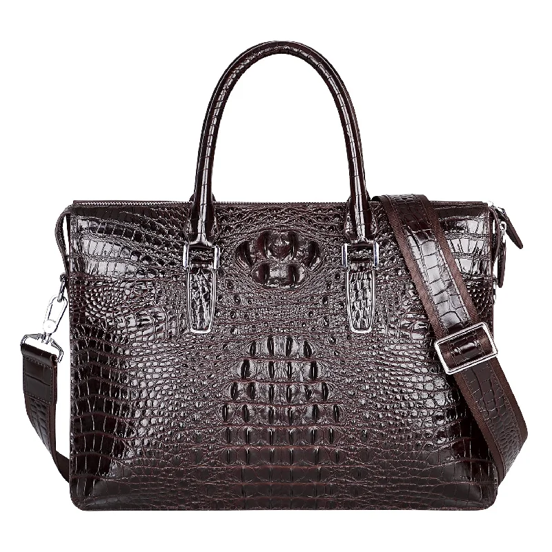 Inspired Bags For Modern Sophistication Mens Crocodile Leather Briefcase