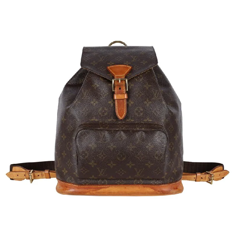 Rustic Bags For Outdoor And Nature-Inspired Looks Monogram Montsouris GM Backpack (Authentic Pre-Owned)