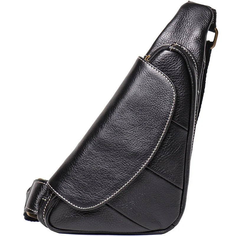 Vintage Bags For Retro And Classic Fashion Lovers Genuine Leather Outdoor Sling Bags for Men