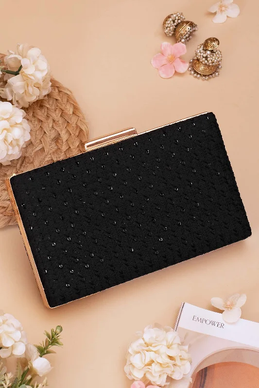 Office Professionals Noir Black Clutch