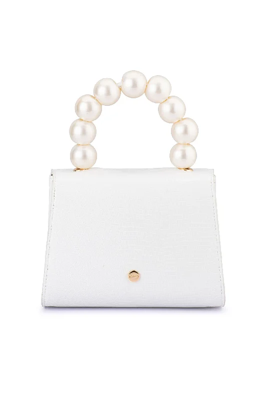 Limited-Time Offers On Trendy And Stylish Bags Peta White Pearl Bag