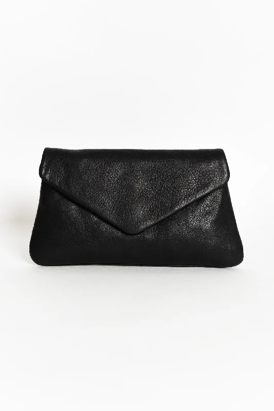 Bags With Discounts Quinn Black Leather Purse