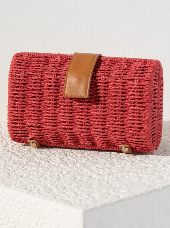 Inspired Bags For High-End Fashion Shiraleah Augustine Clutch, Red - FINAL SALE ONLY