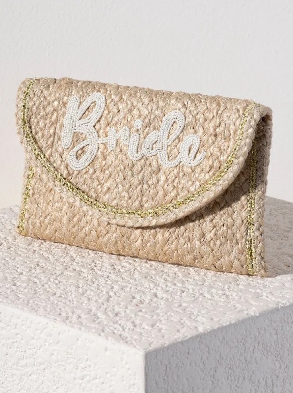 High-Quality Bags On Flash Sale Shiraleah "Bride" Clutch, Natural