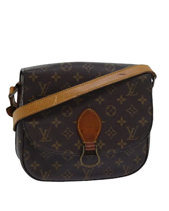 Bags For Free-Spirited And Artistic Styles Monogram Canvas Shoulder Bag with Adjustable Strap