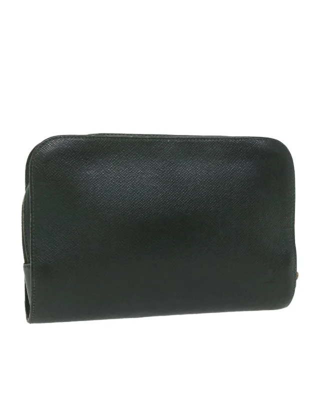 Bag For Luxury Lovers Taiga Leather Clutch Bag