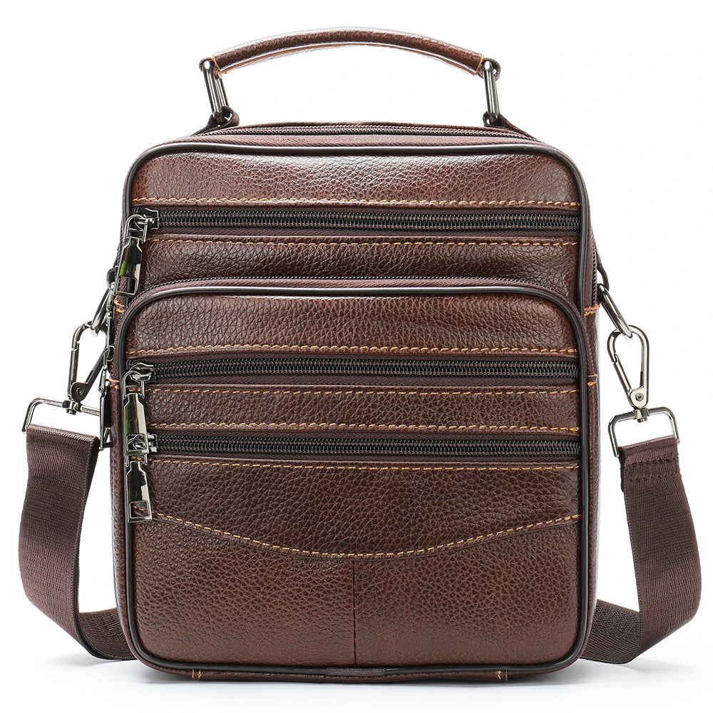 Luxury Bags On Sale Vintage Brown Leather Messenger Bag – Rugged Sophistication for Men