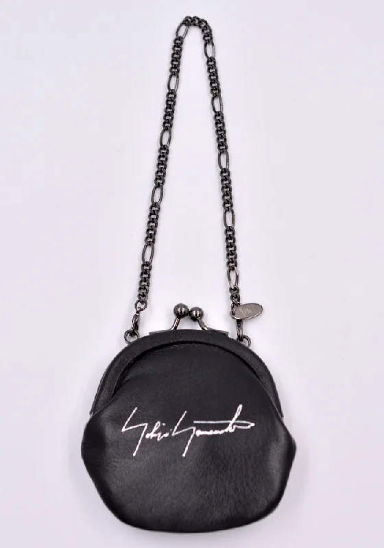 Lightweight And Affordable Bags YOHJI YAMAMOTO DISCORD DA-A90-791 CLASP COIN NECKLACE BLACK