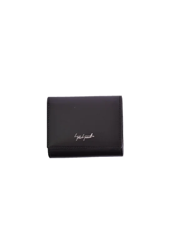 High-Quality Bags On Flash Sale YOHJI YAMAMOTO DISCORD DN-A08-707-4 SMALL TRI-FOLDED WALLET BLACK