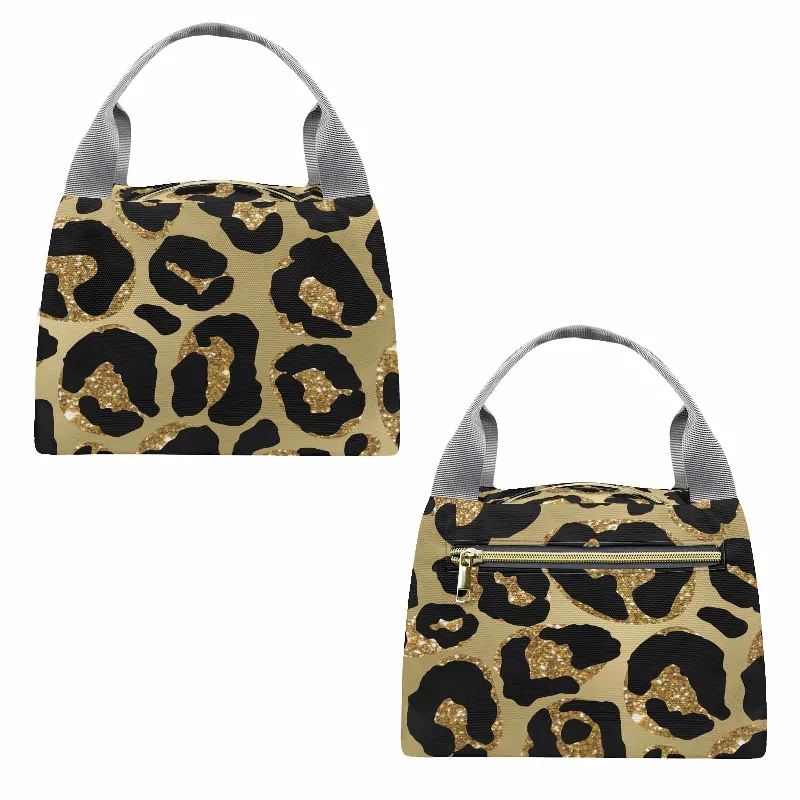 Trendy Festival Bags With Limited-Time Offers Animal Print 2  Portable Lunch Bag-Grey Handle