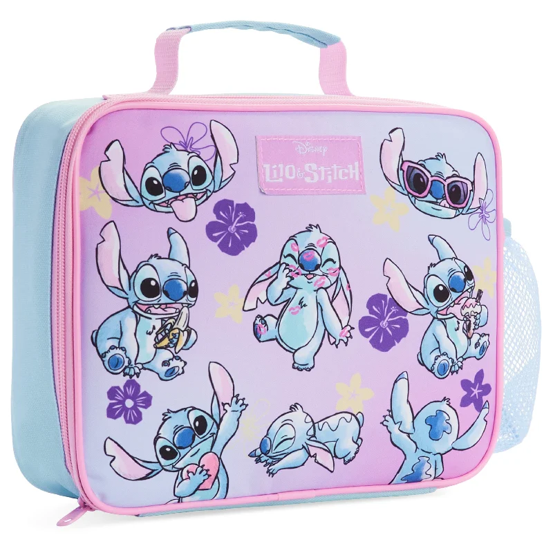 Luxury Bags Disney Stitch Kids Lunch Bag with Insulated Lining,  Lunch Cooler Bag for School Travel