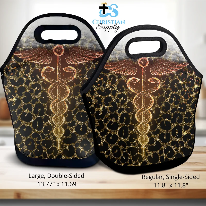 Luxury Bags On Sale EMS Cheetah Print Lunch Bag