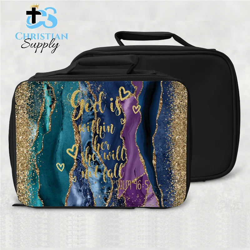 Durable And Fashionable Bags For Daily Use God is Within Her She Will Not Fall 3 Lunch Bag