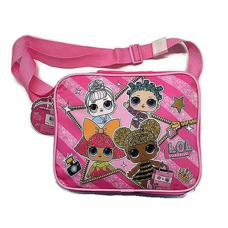 Clearance Bags For Budget Shoppers L.O.L Let's Be Friends! Glitter Lunch Bag w/ Strap