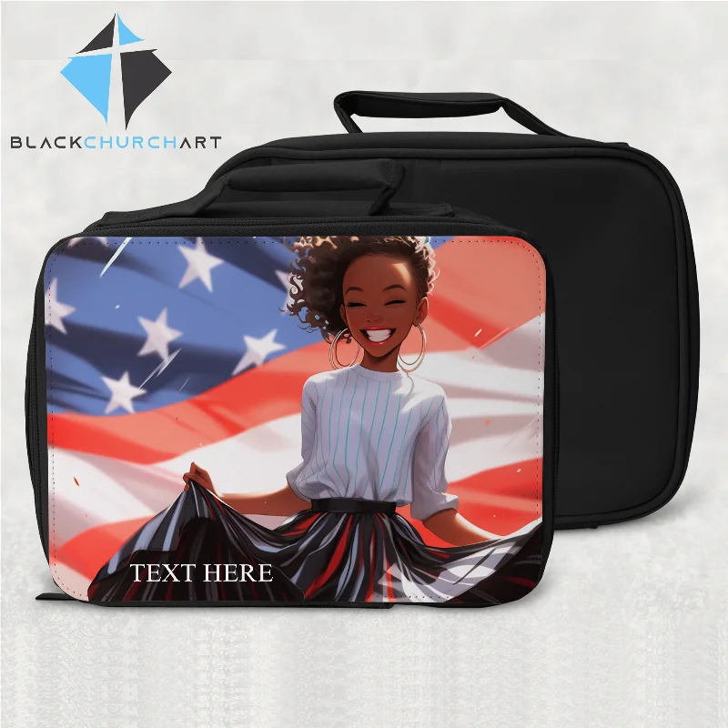 Affordable Handbags Patriotic Lunch Bag