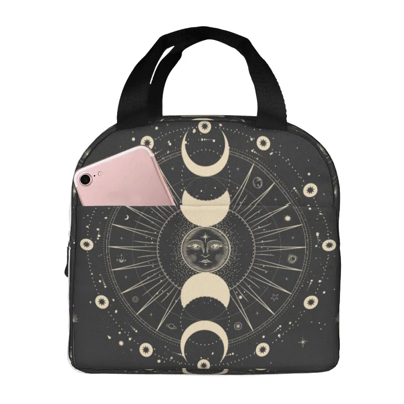 Sleek And Seasonal Sale Bags Moon Phases Reusable Insulated Lunch Bags