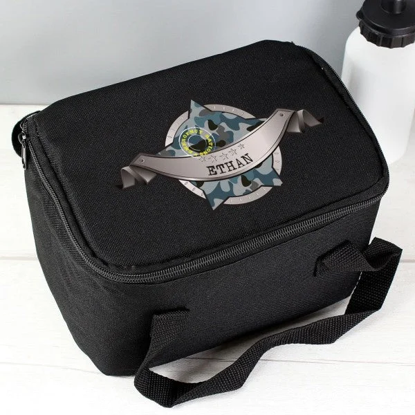 Stylish Yet Affordable Bags Personalised Army Camo Black Lunch Bag