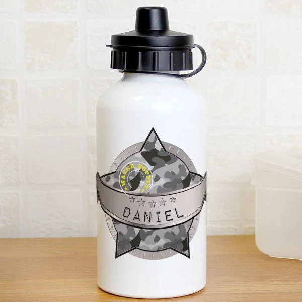 Active Lifestyles Personalised Army Camo Drinks Bottle