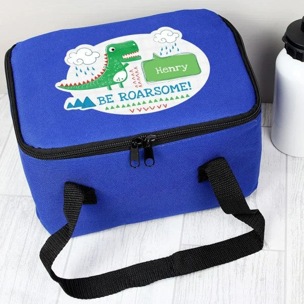 Edgy Bags For Bold And Daring Fashionistas Personalised 'Be Roarsome' Dinosaur Lunch Bag