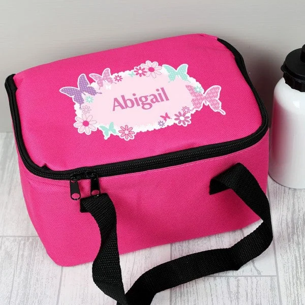 Bags For Outdoor Adventures Personalised Butterfly Lunch Bag