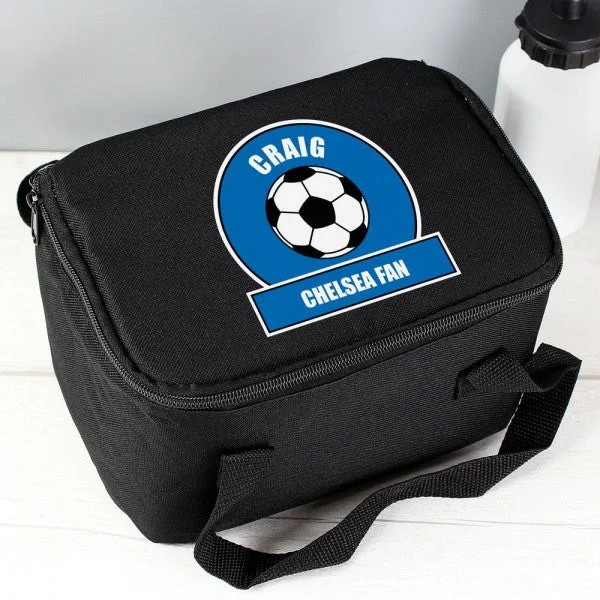 Halloween-Themed Personalised Dark Blue Football Fan Lunch Bag