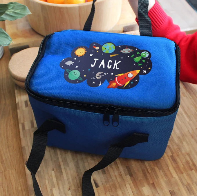 Limited-Time Offers On Trendy And Stylish Bags Personalised Space Blue Lunch Bag