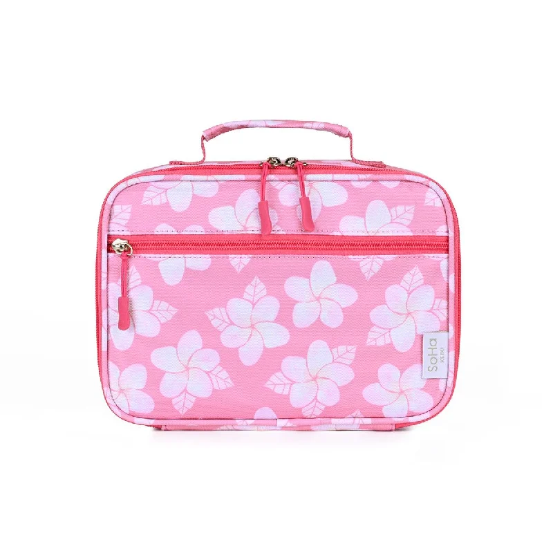 Tote Bag For Office Use Plumerias Pink Lunch Bag