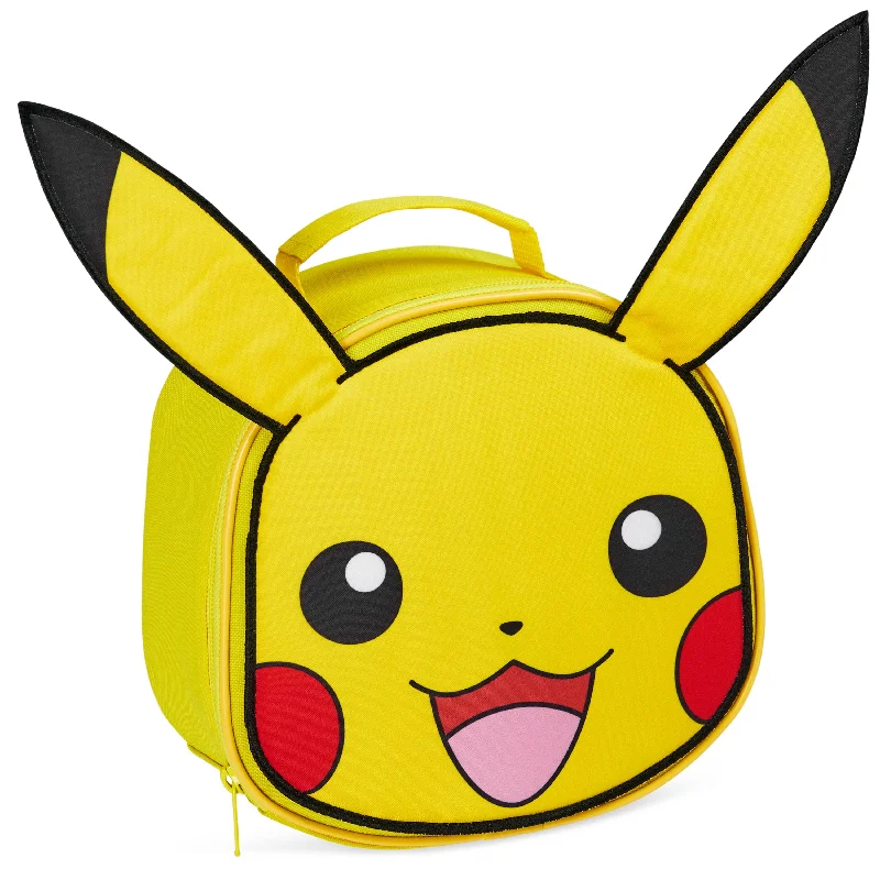 Chic Bags For Office Professionals And Urban Dwellers Pokemon Insulated Lunch Bag - Pikachu Lunch Case for School, Travel, Days Out